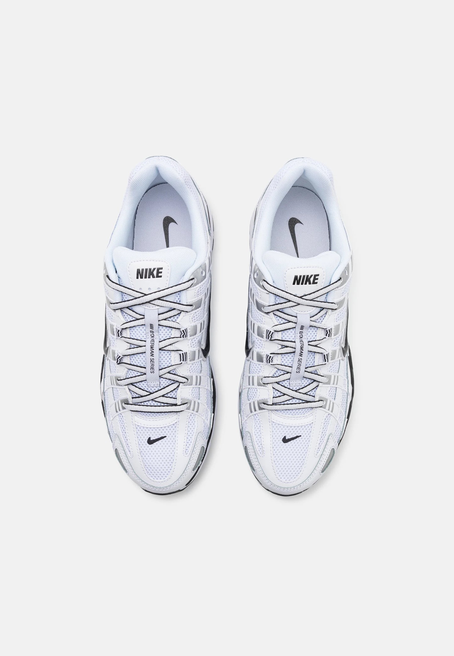 Nike P-6000 Unisex – White / Black / Metallic Silver
