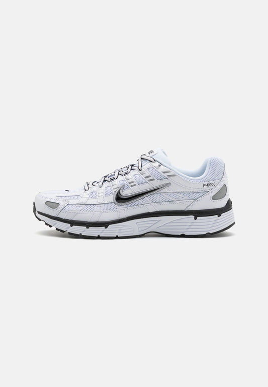 Nike P-6000 Unisex – White / Black / Metallic Silver