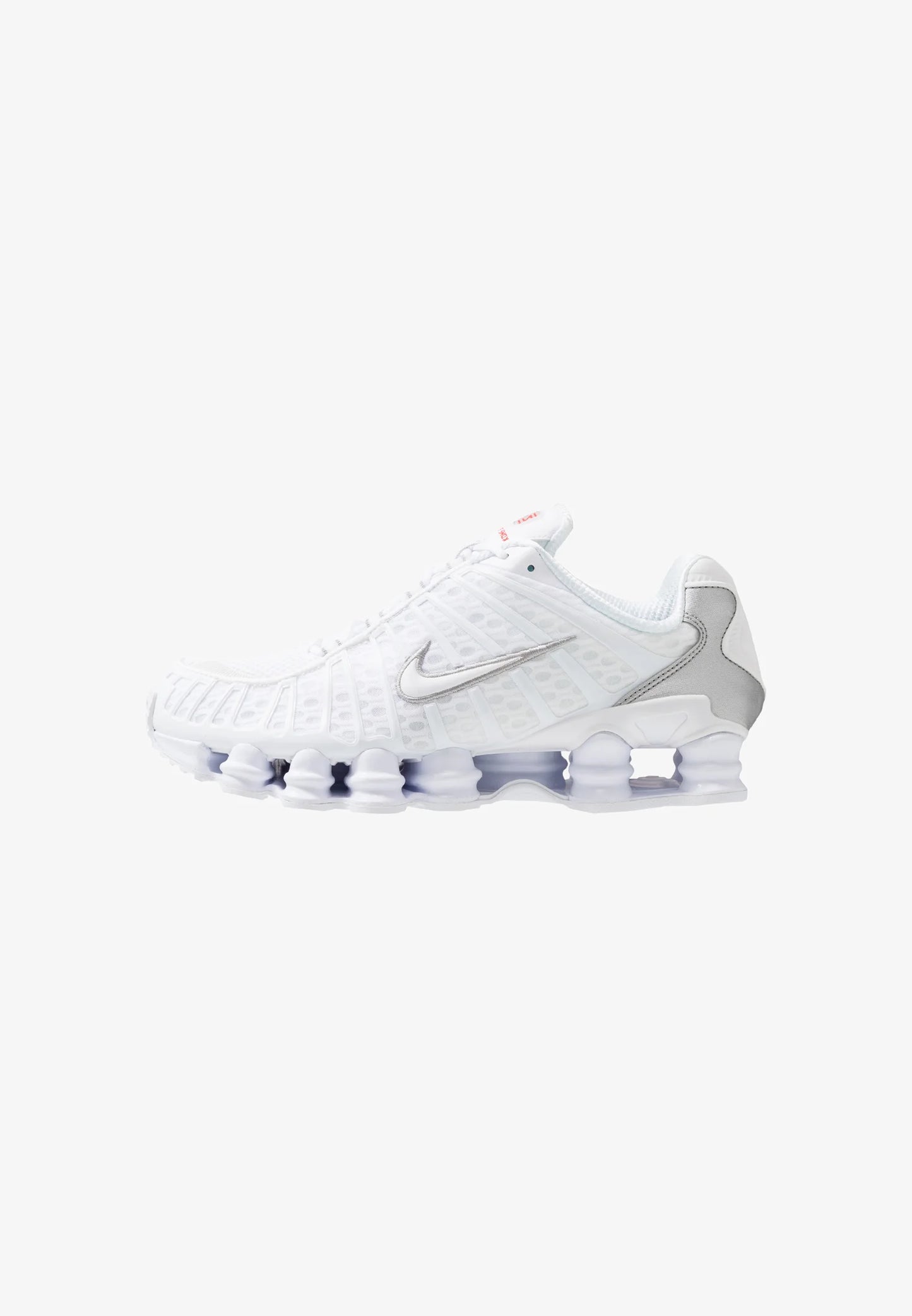 Nike Shox TL – White / Metallic Silver / Max Orange