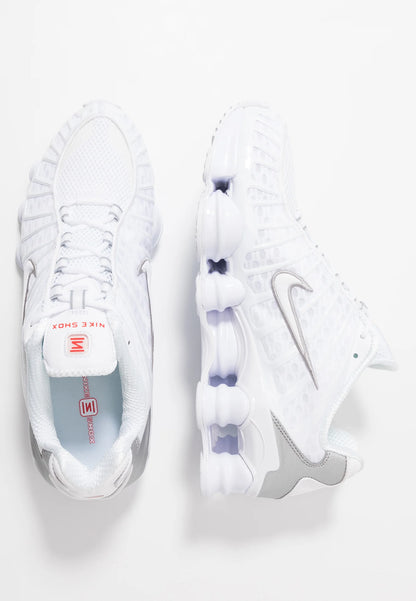 Nike Shox TL – White / Metallic Silver / Max Orange